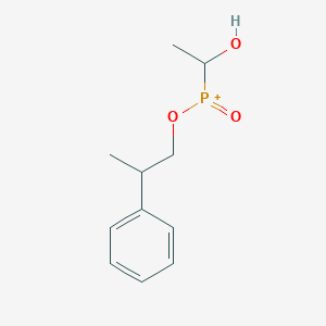 (1-Hydroxyethyl)(oxo)(2-phenylpropoxy)phosphanium