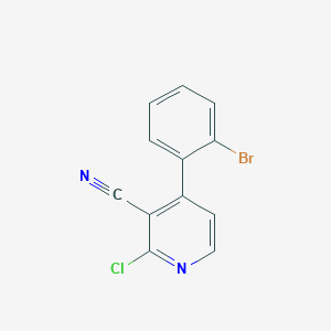 4-(2-Bromophenyl)-2-chloropyridine-3-carbonitrile