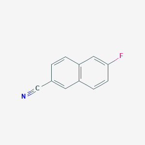 molecular formula C11H6FN B1439582 6-氟-2-萘腈 CAS No. 13790-83-5