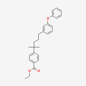 Ethyl 4-[2-methyl-5-(3-phenoxyphenyl)pentan-2-yl]benzoate