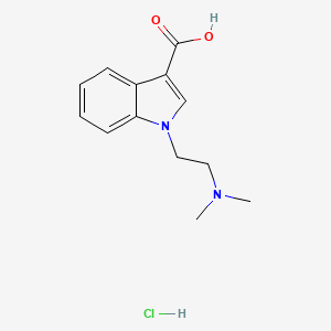 molecular formula C13H17ClN2O2 B1439586 1-[2-(二甲氨基)乙基]-1H-吲哚-3-羧酸盐酸盐 CAS No. 153050-74-9