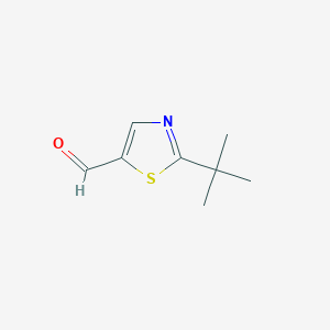 molecular formula C8H11NOS B1439588 2-(tert-Butyl)thiazole-5-carbaldehyde CAS No. 1211695-52-1
