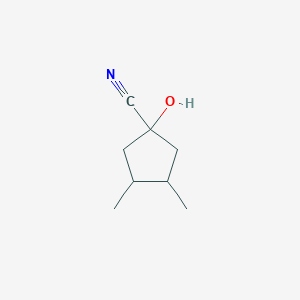 1-Hydroxy-3,4-dimethylcyclopentane-1-carbonitrile