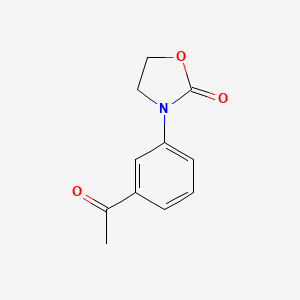 molecular formula C11H11NO3 B1439589 3-(3-Acetylphenyl)-1,3-oxazolidin-2-one CAS No. 360580-22-9