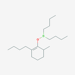 2-Butyl-6-methylcyclohex-1-en-1-yl dibutylborinate