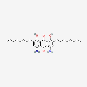 4,5-Diamino-1,8-dihydroxy-2,7-dioctylanthracene-9,10-dione