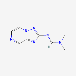 molecular formula C8H10N6 B14395918 N,N-Dimethyl-N'-[1,2,4]triazolo[1,5-a]pyrazin-2-ylmethanimidamide CAS No. 88002-34-0