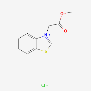 molecular formula C10H10ClNO2S B14395938 3-(2-Methoxy-2-oxoethyl)-1,3-benzothiazol-3-ium chloride CAS No. 89542-29-0