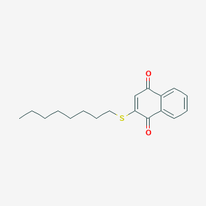 molecular formula C18H22O2S B14395940 2-(Octylsulfanyl)naphthalene-1,4-dione CAS No. 89478-14-8