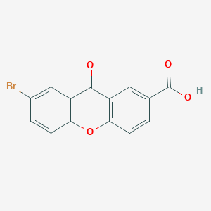 molecular formula C14H7BrO4 B14395976 7-Bromo-9-oxo-9H-xanthene-2-carboxylic acid CAS No. 88086-75-3