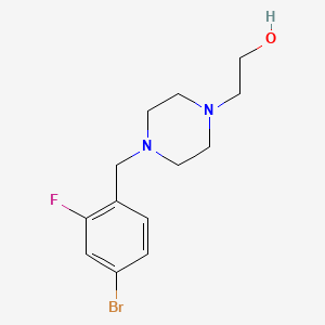 molecular formula C13H18BrFN2O B1439598 2-(4-(4-Bromo-2-fluorobenzyl)piperazin-1-yl)ethanol CAS No. 1209199-46-1