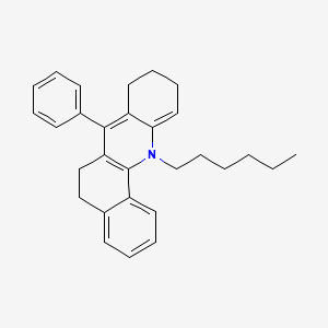 12-Hexyl-7-phenyl-5,6,8,9,10,12-hexahydrobenzo[c]acridine