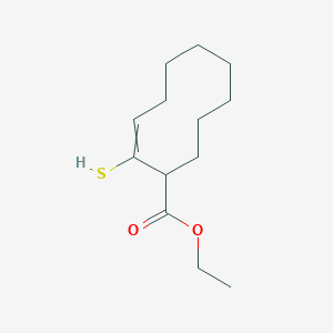 Ethyl 2-sulfanylcyclodec-2-ene-1-carboxylate