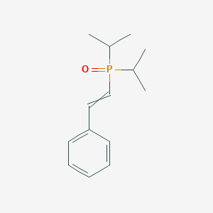 molecular formula C14H21OP B14396023 Oxo(2-phenylethenyl)di(propan-2-yl)-lambda~5~-phosphane CAS No. 89845-66-9