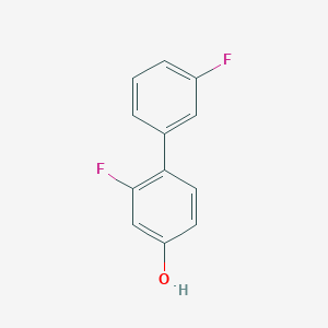 molecular formula C12H8F2O B1439607 4-(3-氟苯基)-3-氟苯酚 CAS No. 1052241-69-6