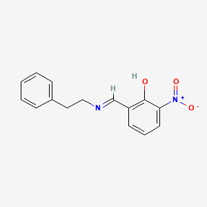 2-Nitro-6-{[(2-phenylethyl)amino]methylidene}cyclohexa-2,4-dien-1-one