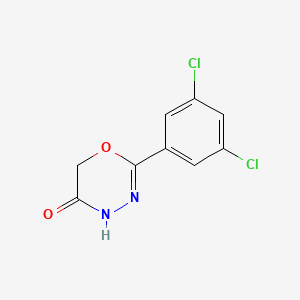 molecular formula C9H6Cl2N2O2 B14396100 2-(3,5-Dichlorophenyl)-4H-1,3,4-oxadiazin-5(6H)-one CAS No. 87427-92-7