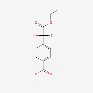 molecular formula C12H12F2O4 B1439612 Methyl 4-((ethoxycarbonyl)difluoromethyl)benzoate CAS No. 1227161-00-3