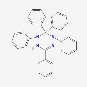 molecular formula C32H26N4 B14396121 2,3,3,4,6-Pentaphenyl-1,2,3,4-tetrahydro-1,2,4,5-tetrazine CAS No. 88322-71-8