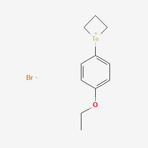 molecular formula C11H15BrOTe B14396123 1-(4-Ethoxyphenyl)telluretan-1-ium bromide CAS No. 88188-88-9