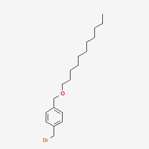 molecular formula C19H31BrO B14396139 1-(Bromomethyl)-4-[(undecyloxy)methyl]benzene CAS No. 88255-09-8