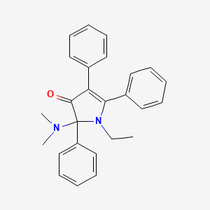 2-(Dimethylamino)-1-ethyl-2,4,5-triphenyl-1,2-dihydro-3H-pyrrol-3-one