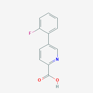 molecular formula C12H8FNO2 B1439617 5-(2-Fluorophenyl)picolinic acid CAS No. 1158763-56-4