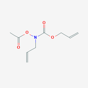 molecular formula C9H13NO4 B14396177 Prop-2-en-1-yl (acetyloxy)prop-2-en-1-ylcarbamate CAS No. 87842-63-5