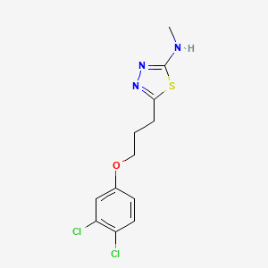 5-[3-(3,4-Dichlorophenoxy)propyl]-N-methyl-1,3,4-thiadiazol-2-amine