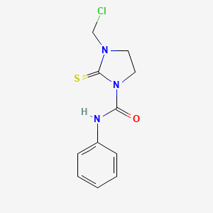 3-(Chloromethyl)-N-phenyl-2-sulfanylideneimidazolidine-1-carboxamide