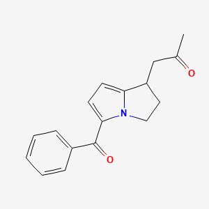 1-(5-Benzoyl-2,3-dihydro-1H-pyrrolizin-1-yl)propan-2-one