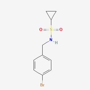 N-[(4-bromophenyl)methyl]cyclopropanesulfonamide