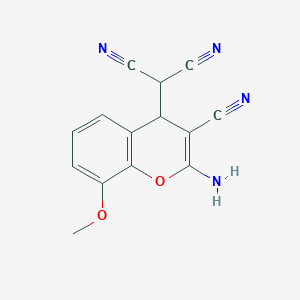 2-(2-amino-3-cyano-8-methoxy-4H-chromen-4-yl)malononitrile