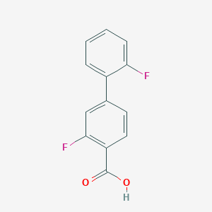 molecular formula C13H8F2O2 B1439624 4-(2-氟苯基)-2-氟苯甲酸 CAS No. 505082-83-7