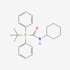 1-tert-Butyl-N-cyclohexyl-1,1-diphenylsilanecarboxamide