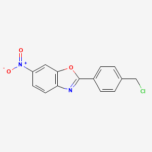 2-[4-(Chloromethyl)phenyl]-6-nitro-1,3-benzoxazole