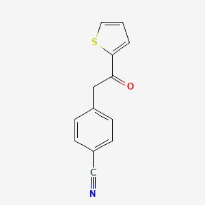 4-[2-Oxo-2-(thiophen-2-yl)ethyl]benzonitrile