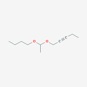 molecular formula C11H20O2 B14396375 1-(1-Butoxyethoxy)pent-2-yne CAS No. 89393-18-0