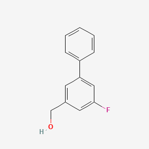 molecular formula C13H11FO B1439643 (3-Fluorobiphenyl-5-yl)methanol CAS No. 89951-74-6