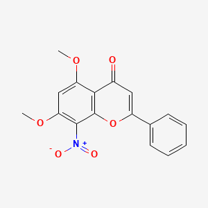 5,7-Dimethoxy-8-nitro-2-phenyl-4H-1-benzopyran-4-one