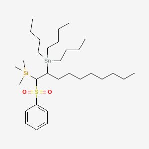 [1-(Benzenesulfonyl)-2-(tributylstannyl)decyl](trimethyl)silane