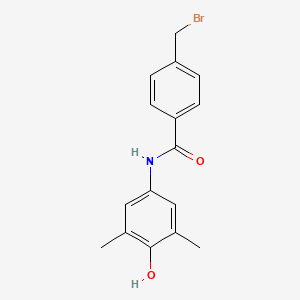 4-(Bromomethyl)-N-(4-hydroxy-3,5-dimethylphenyl)benzamide