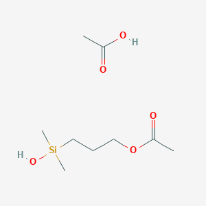 Acetic acid;3-[hydroxy(dimethyl)silyl]propyl acetate