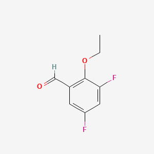 molecular formula C9H8F2O2 B1439672 2-Ethoxy-3,5-difluorobenzaldehyde CAS No. 883535-74-8