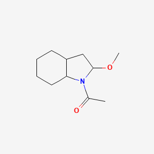 1-(2-Methoxyoctahydro-1H-indol-1-yl)ethan-1-one