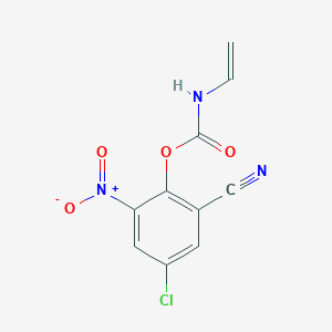 4-Chloro-2-cyano-6-nitrophenyl ethenylcarbamate