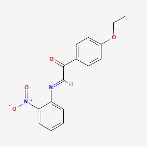 (2E)-1-(4-Ethoxyphenyl)-2-[(2-nitrophenyl)imino]ethan-1-one