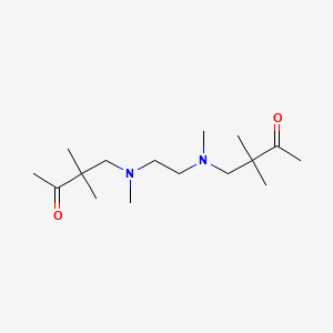 3,3'-{Ethane-1,2-diylbis[(methylazanediyl)methylene]}bis(3-methylbutan-2-one)