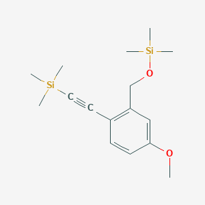 ({5-Methoxy-2-[(trimethylsilyl)ethynyl]phenyl}methoxy)(trimethyl)silane