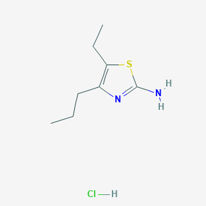 molecular formula C8H15ClN2S B1439679 5-Ethyl-4-propyl-thiazol-2-ylamine hydrochloride CAS No. 30709-62-7